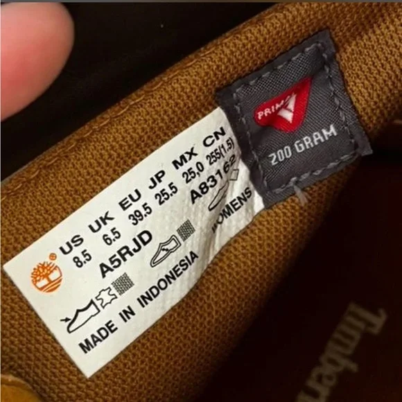 Timberland Women’s Waterproof Platform Boot Size 8.5 Wheat Colour - Picture 6 of 7